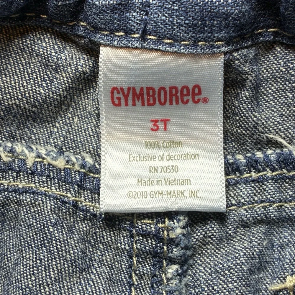 Gymboree Penguin Chalet Embroidered Blue Jeans Girls 3T Adjustable Waist Winter